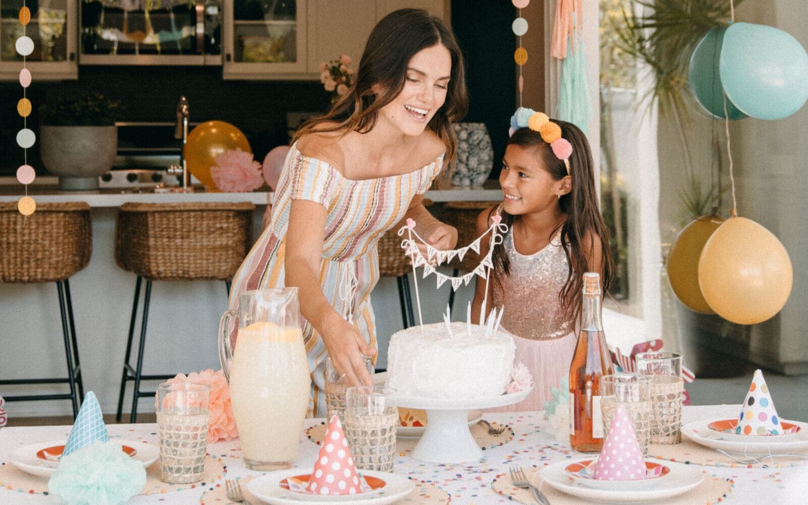 Kids birthday with cake