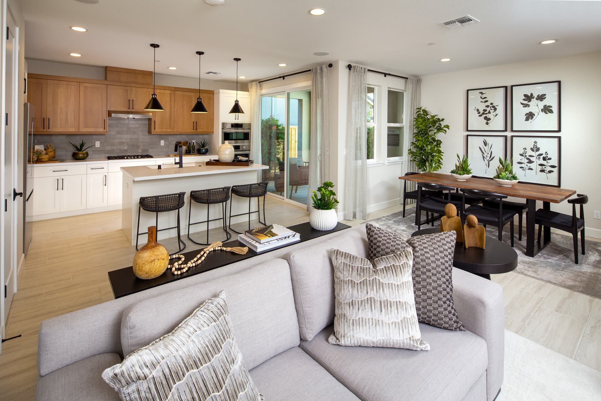 Plan 1 -Kitchen - Dining - Great Room