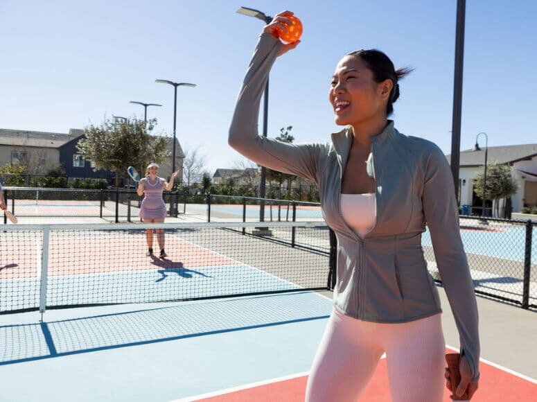 Group playing pickleball at New Haven Ontario