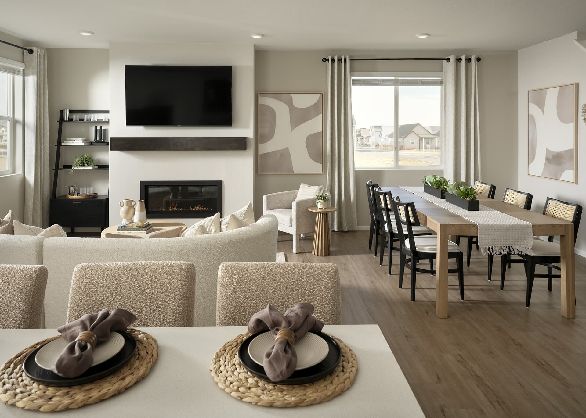 Artisan Three Main Living Area at Brighton Crossings in Brighton, CO