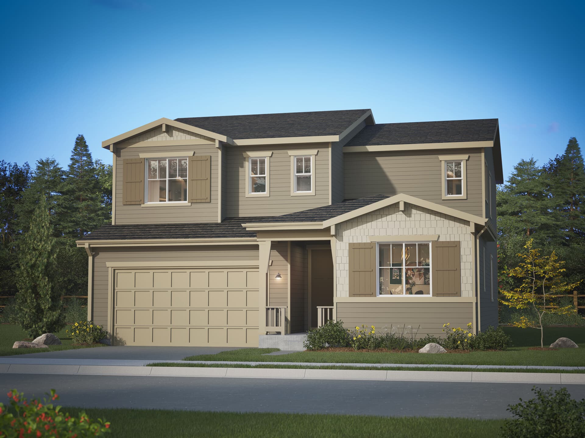 Artisan Three Elevation A at Brighton Crossings in Brighton, CO