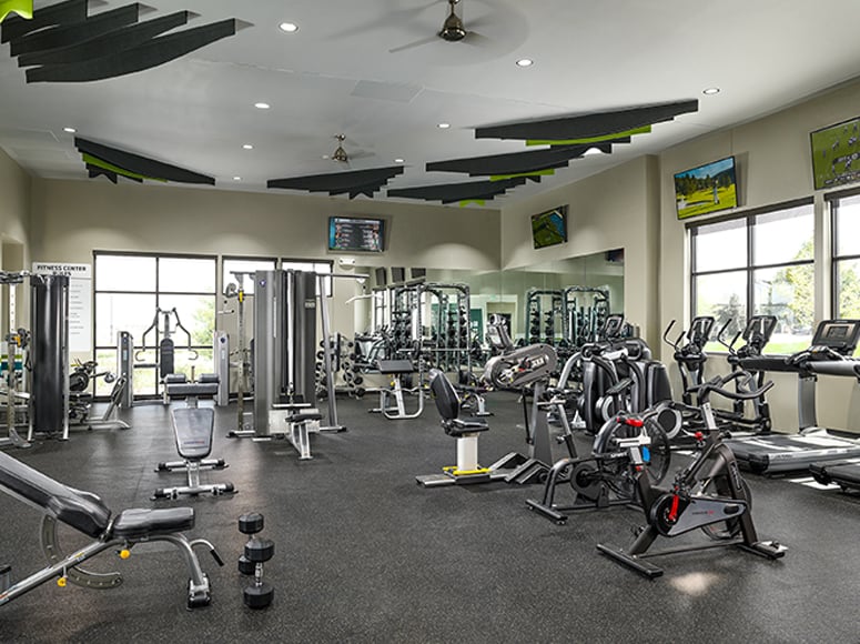 Workout room at the Venture Center at Brighton Crossings in Colorado