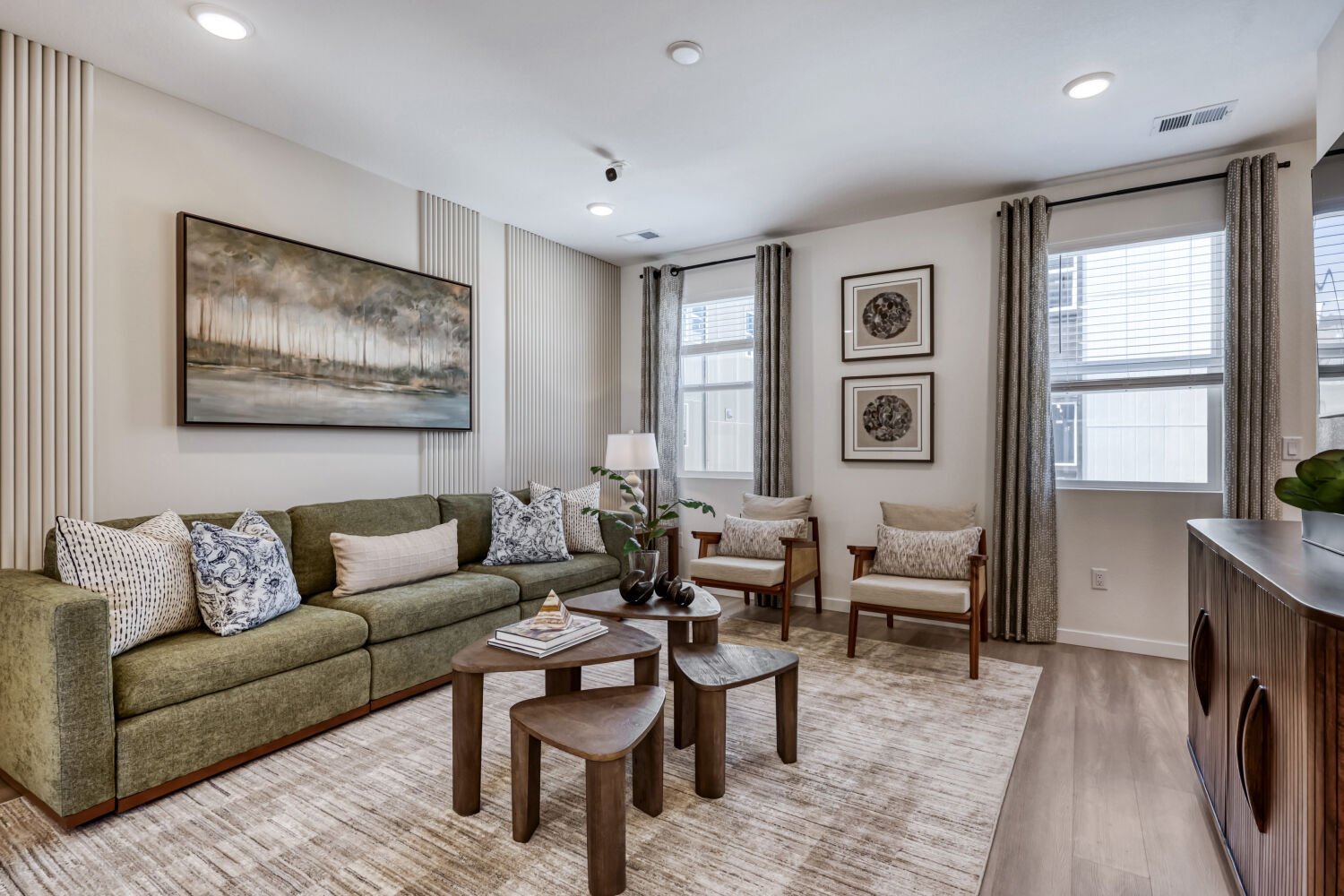 Contour One Family Room at Central Park in Denver, CO