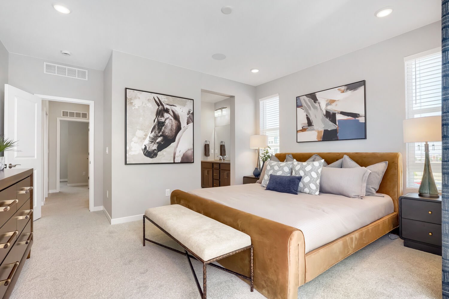 Contour Two Primary Bedroom at Central Park in Denver, CO