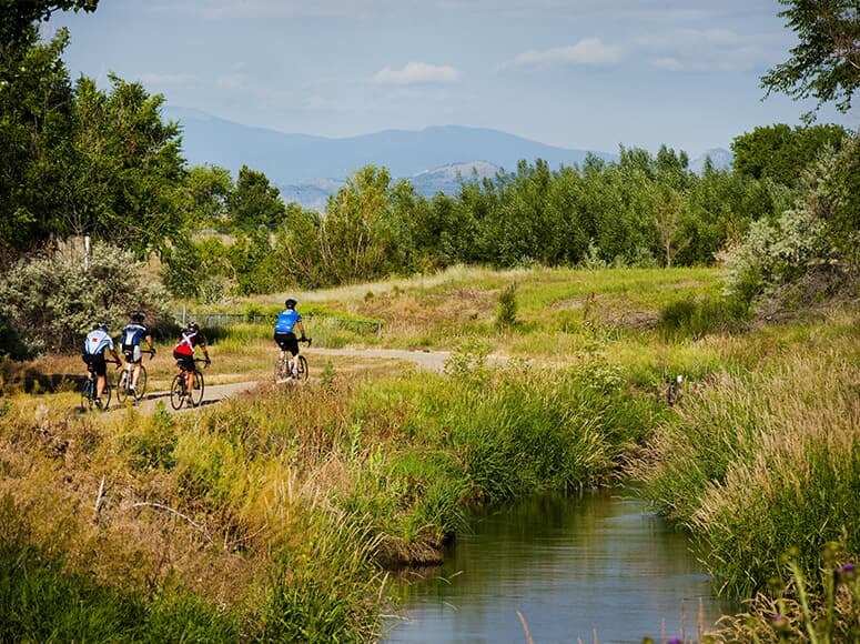 Midtown Bicyclists at Clear Creek Trail in Denver, CO