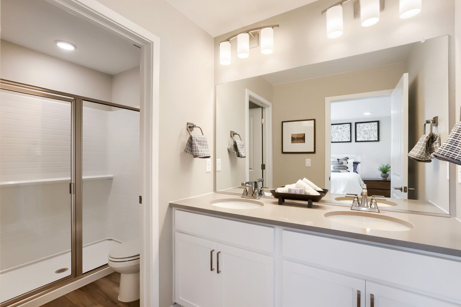 Novella Three Primary Bath at Barefoot Village in Firestone, CO Novella Three Primary Bath at Barefoot Village in Firestone, CO