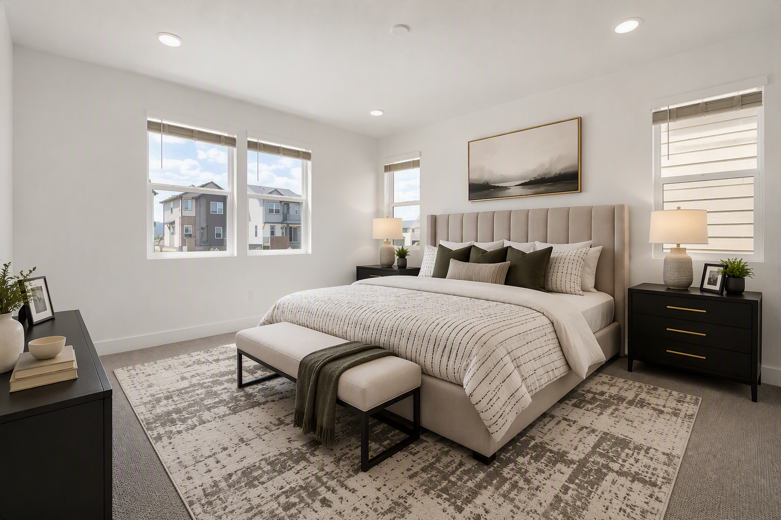 Spark One Primary Bedroom at Uplands in Westminster, CO Spark One Primary Bedroom at Uplands in Westminster, CO