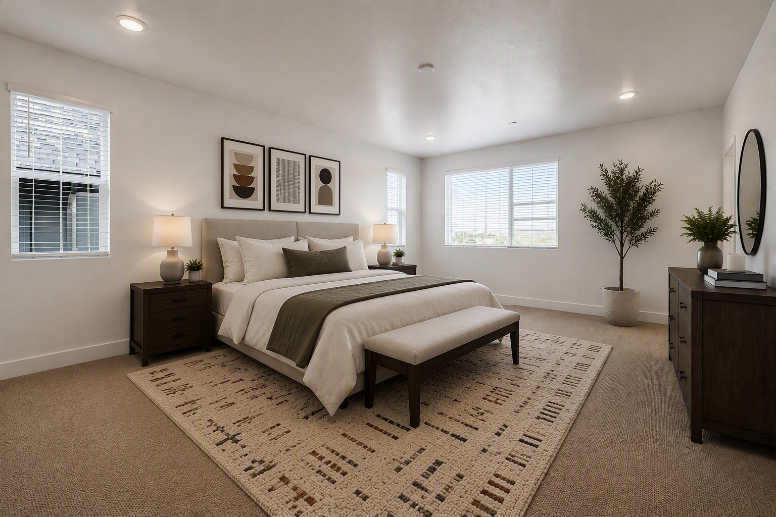Spark Three Primary Bedroom at Uplands in Westminster, CO Spark Three Primary Bedroom at Uplands in Westminster, CO