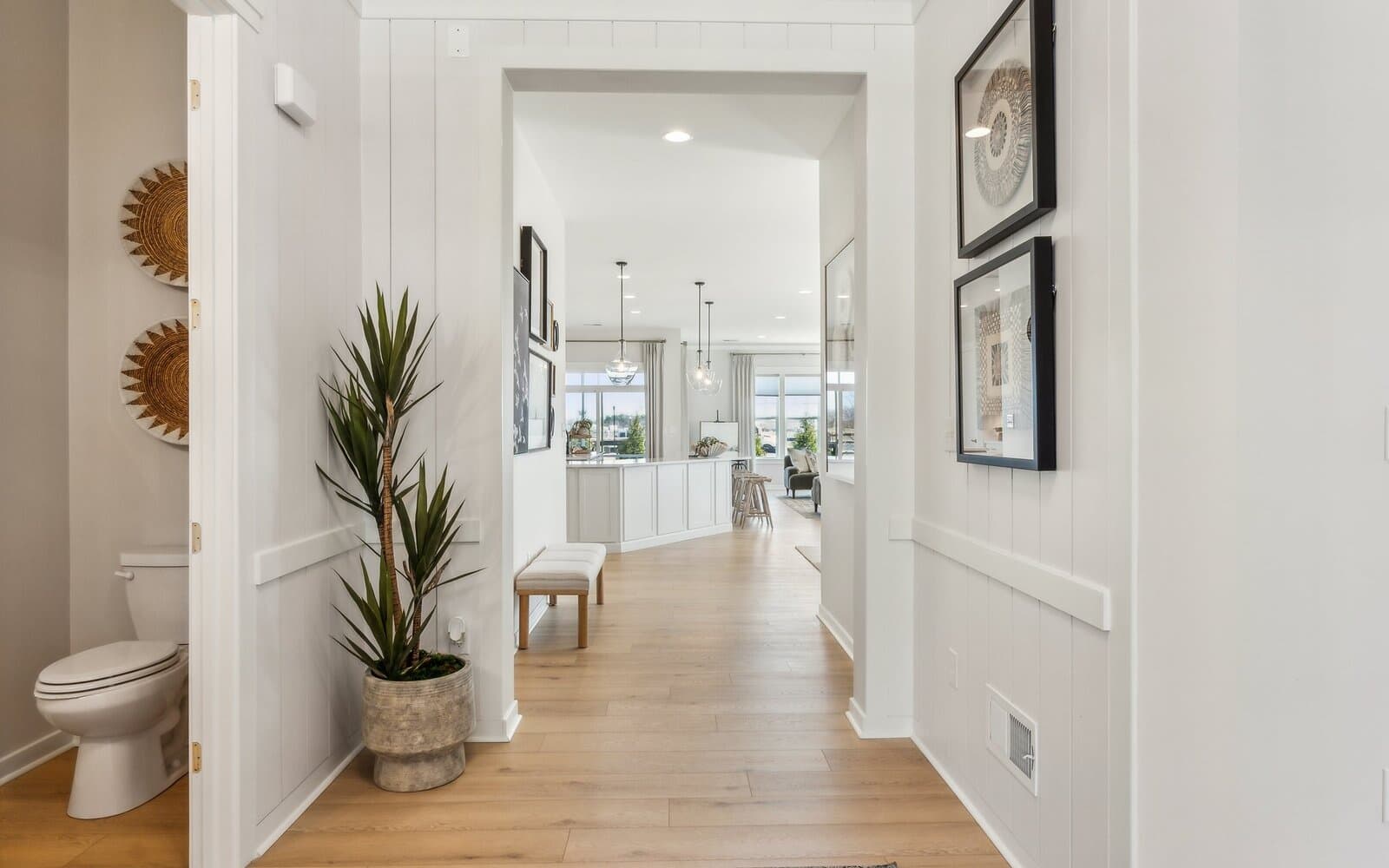 The front hallway of the Quincy II at Heritage Shores by Brookfield Residential.