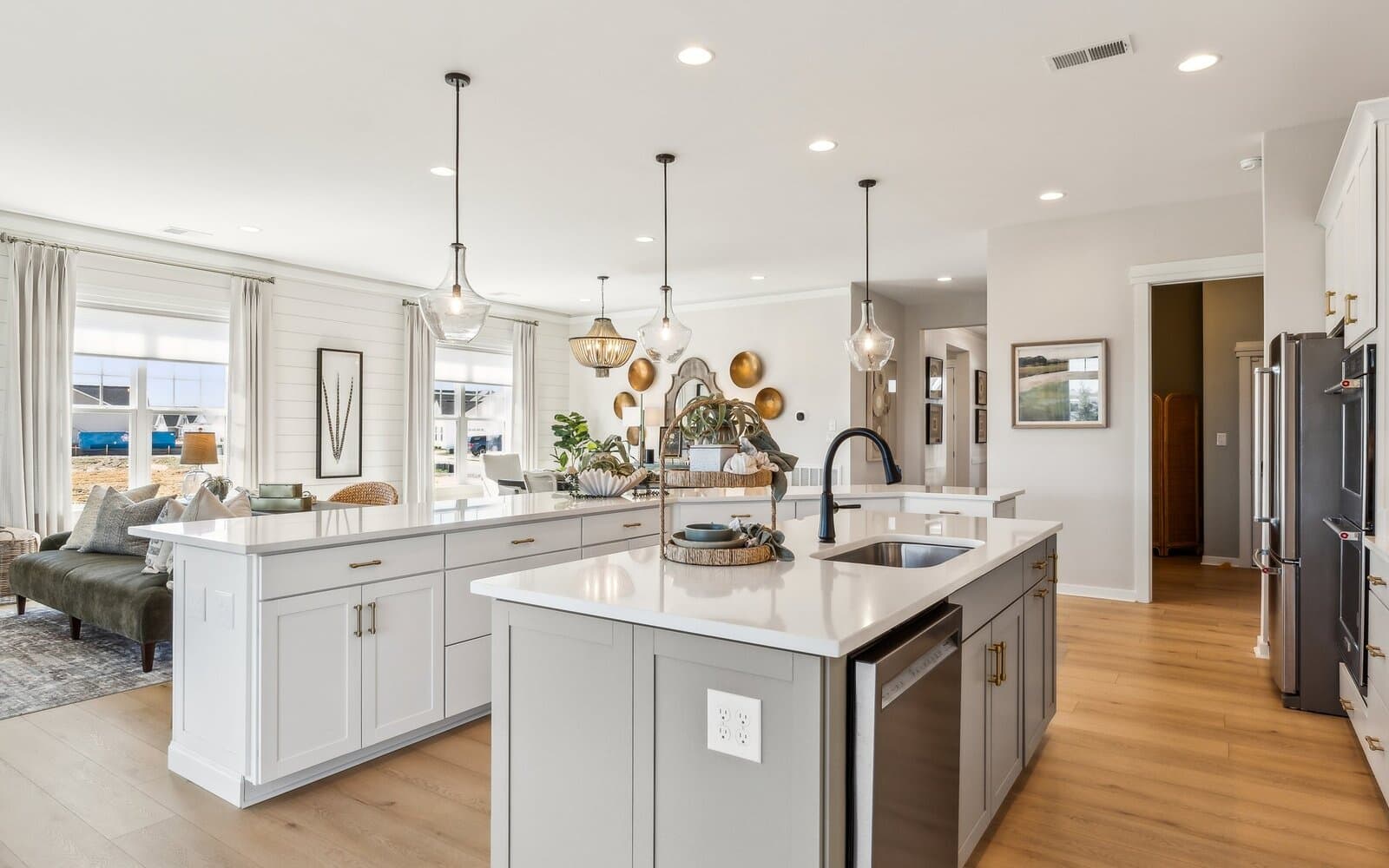 The kitchen of the Quincy II at Heritage Shores by Brookfield Residential.