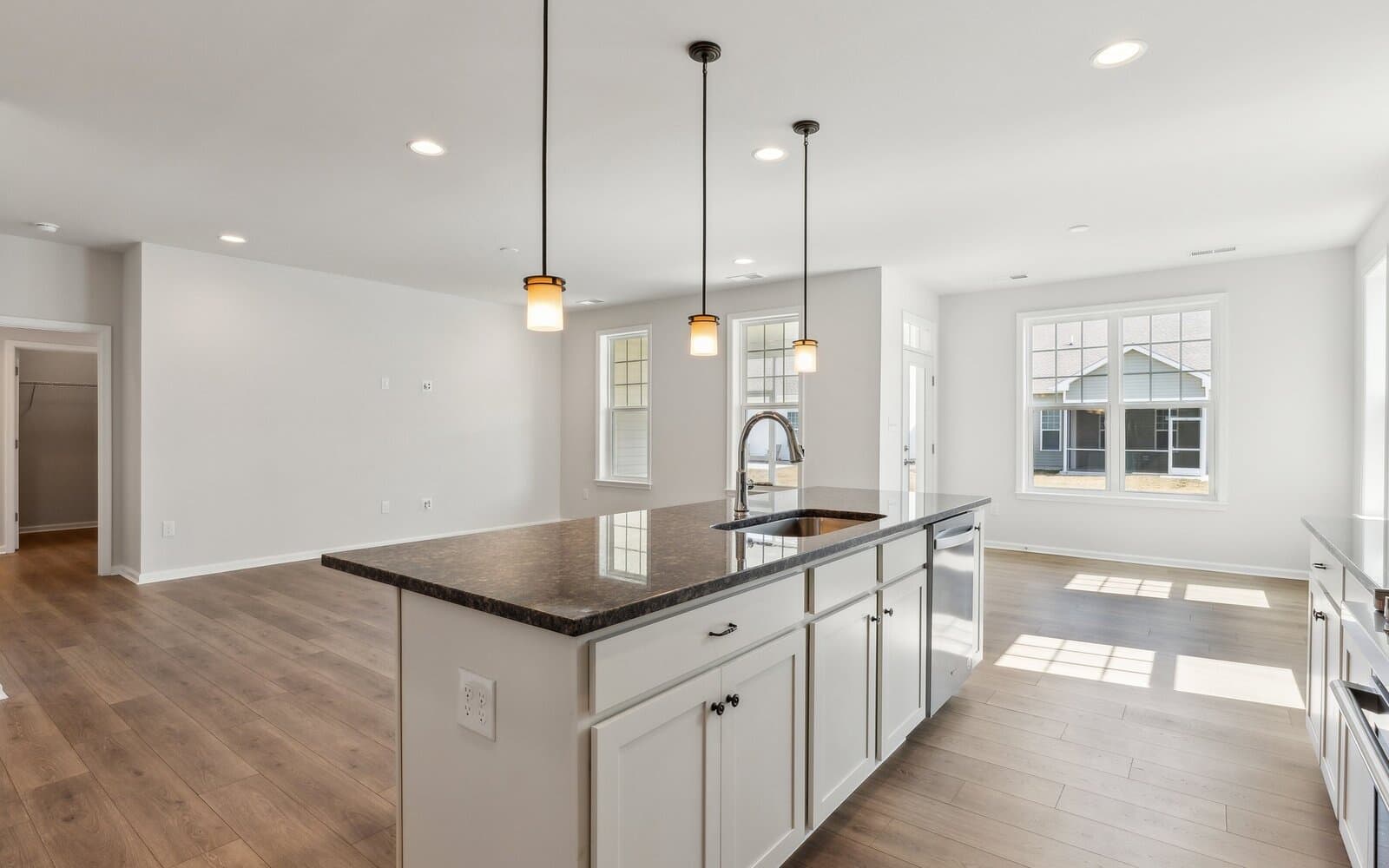 The kitchen of the Monet on homesite 983 at Heritage Shores.