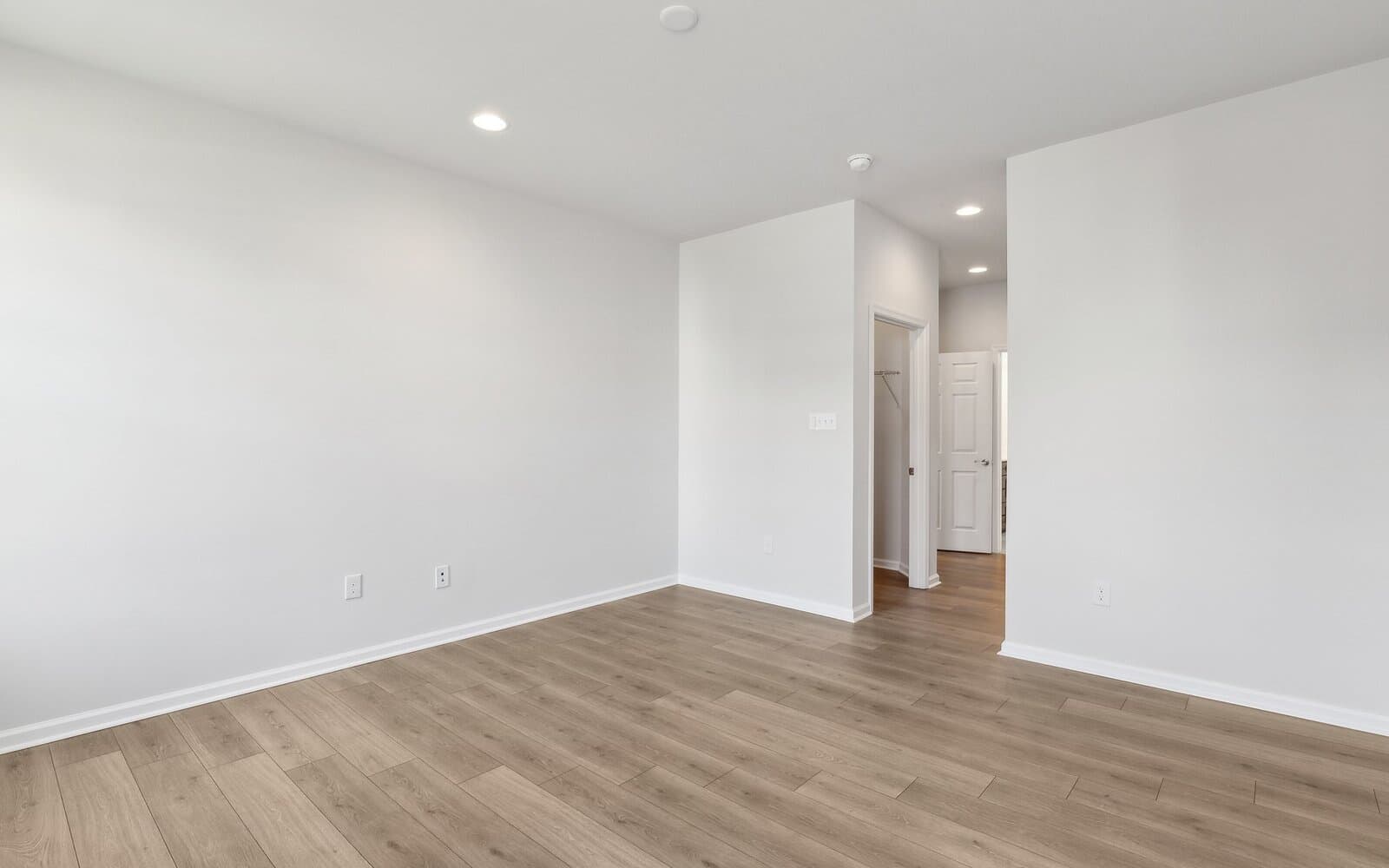 The primary bedroom of the Monet on homesite 983 at Heritage Shores by Brookfield Residential.