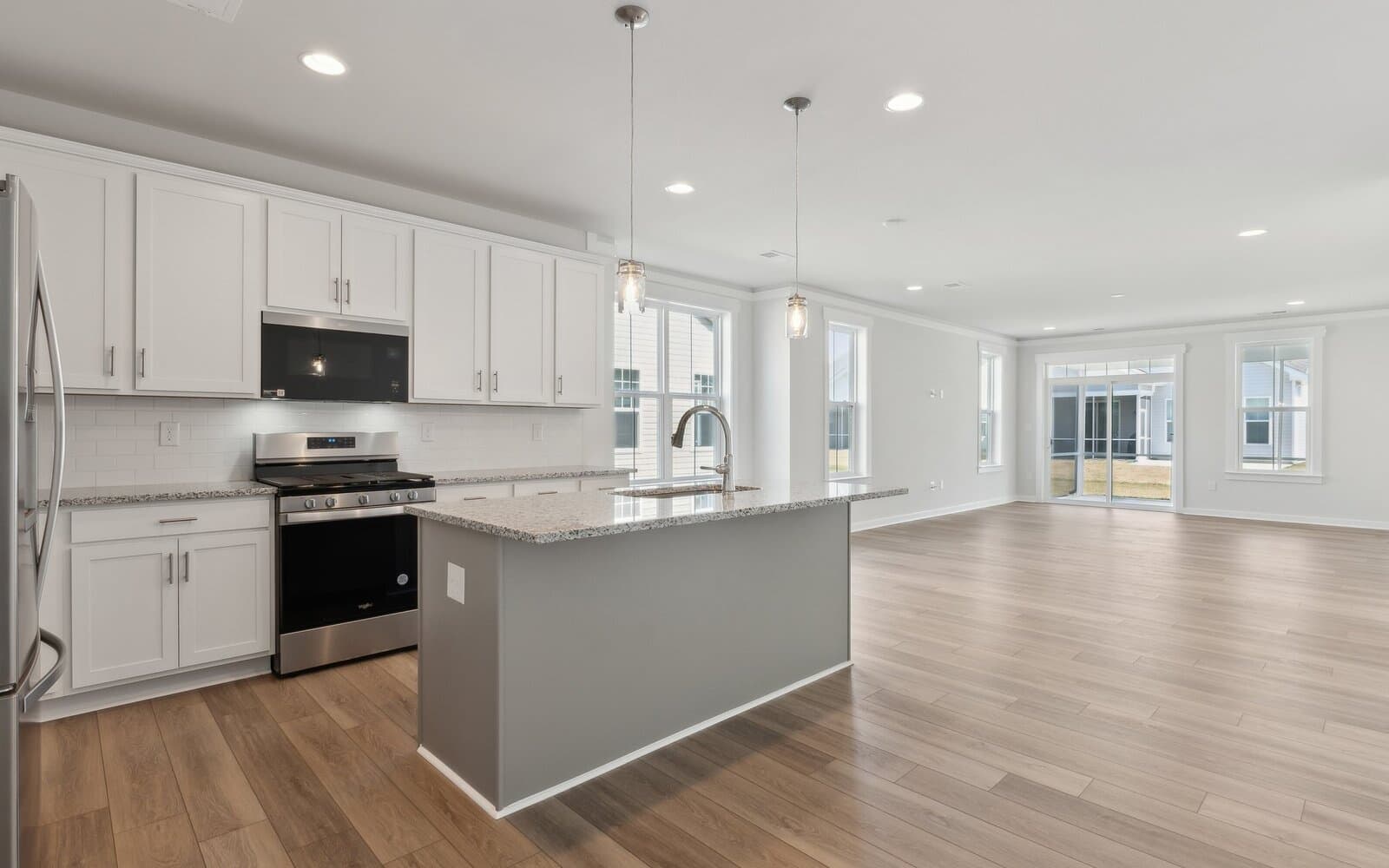 The main level of the Picasso on homesite 986 at Heritage Shores by Brookfield Residential.