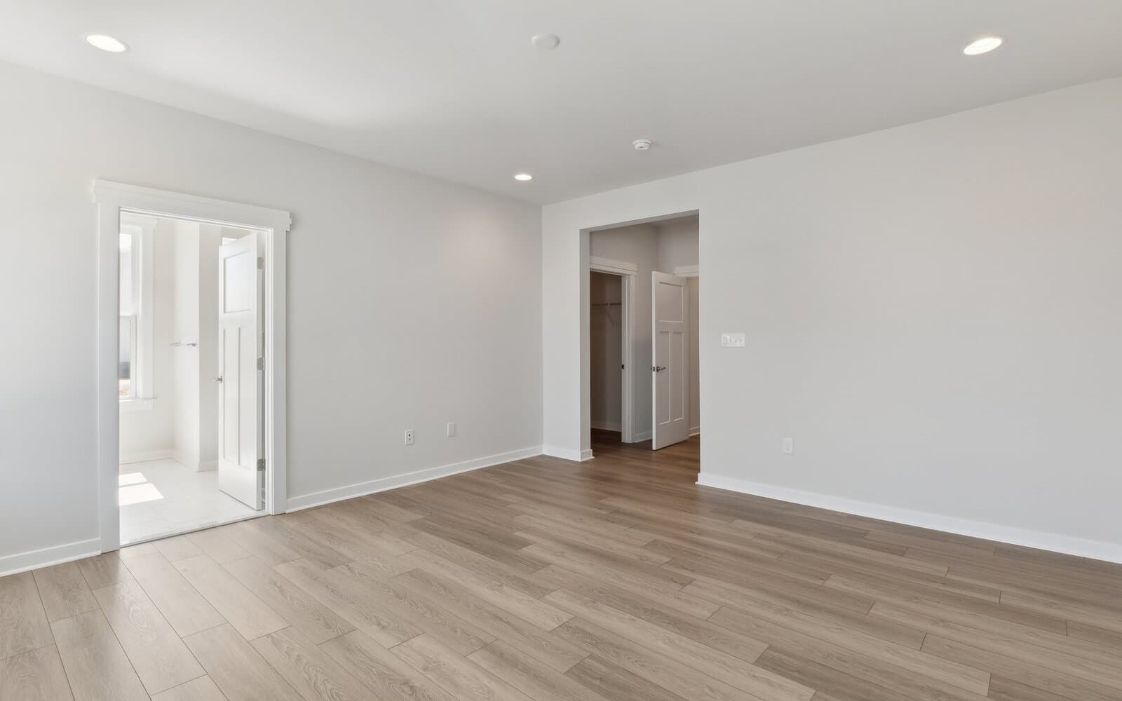The primary bedroom of the Picasso on homesite 986 at Heritage Shores by Brookfield Residential.