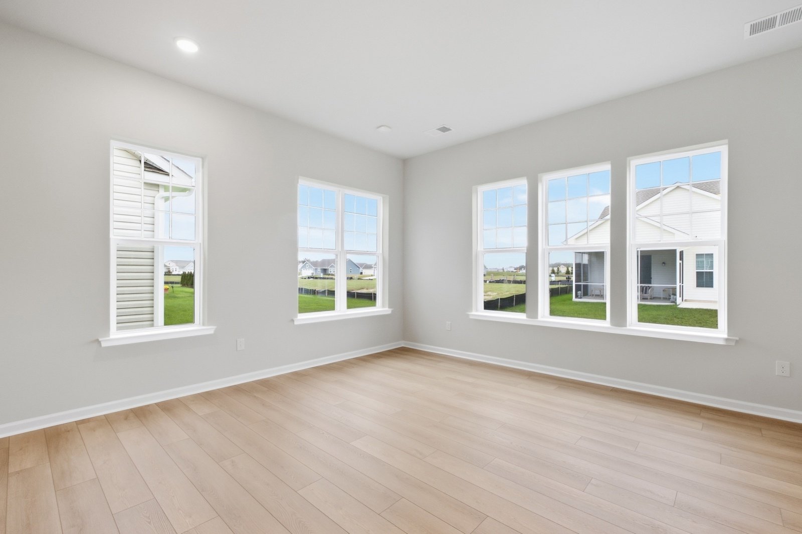 The family room of the Quincy II on homesite 988.
