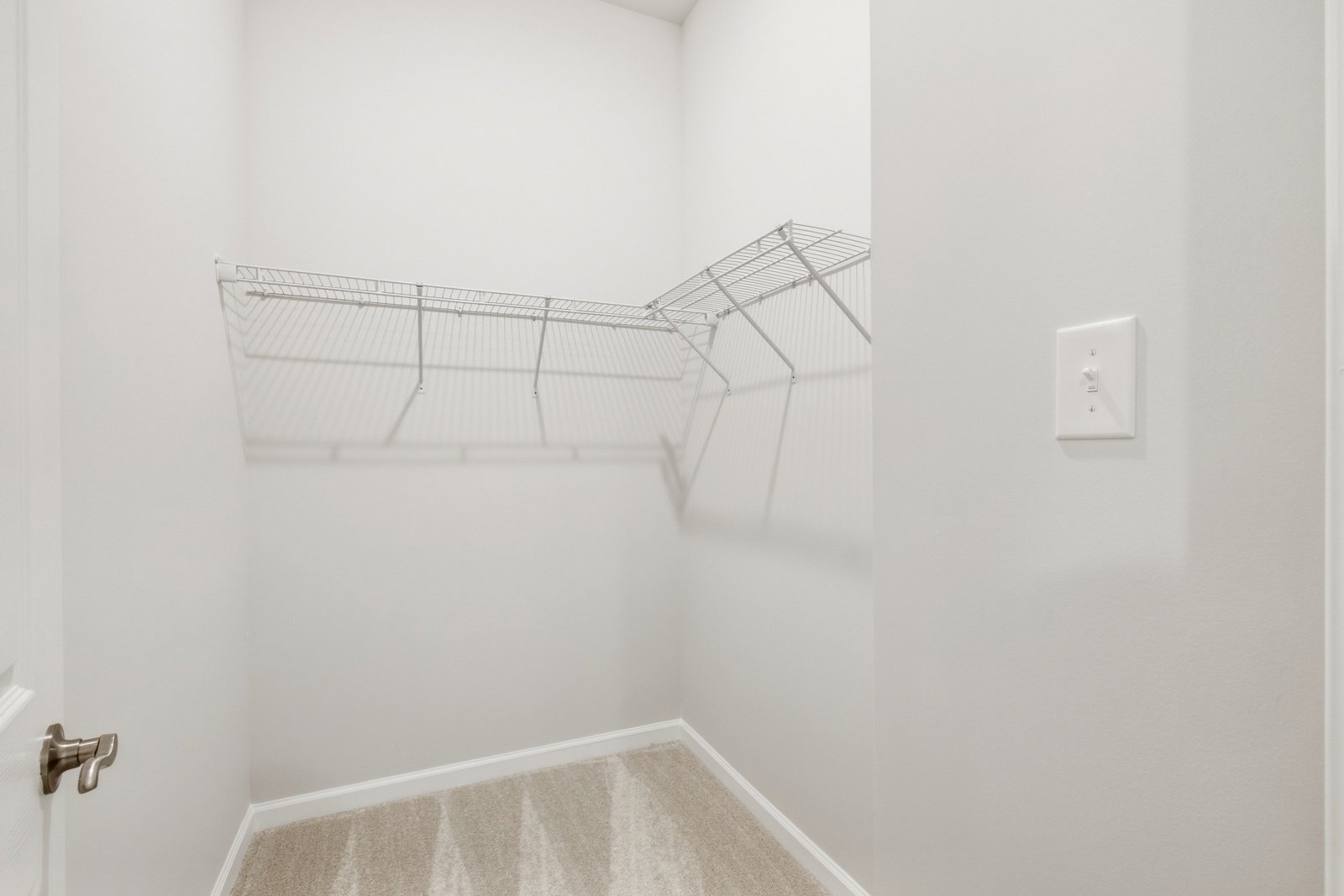 The primary bedroom closet of the Quincy II on homesite 988.