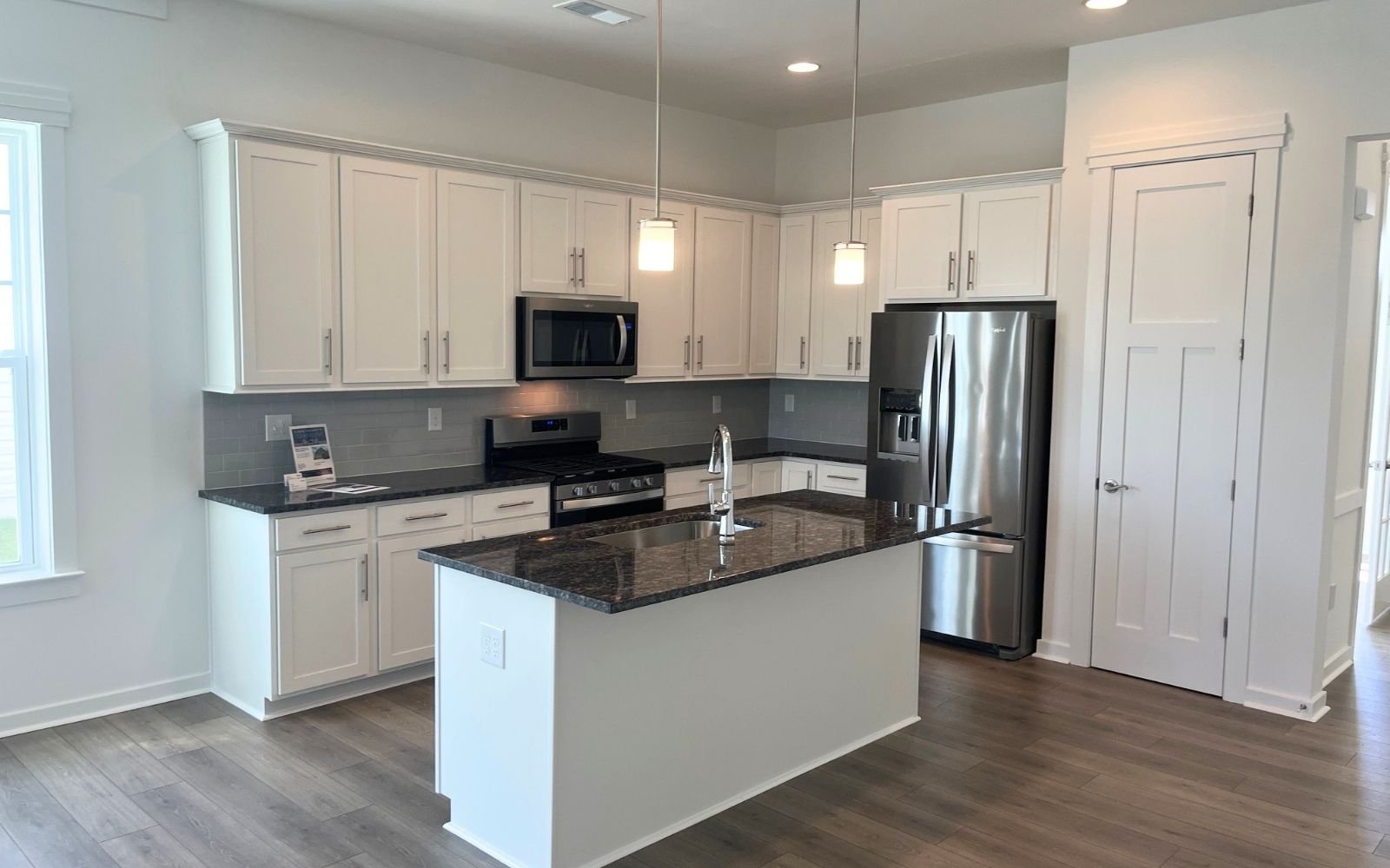 The kitchen of the Picasso on homesite 991 at Heritage Shores.