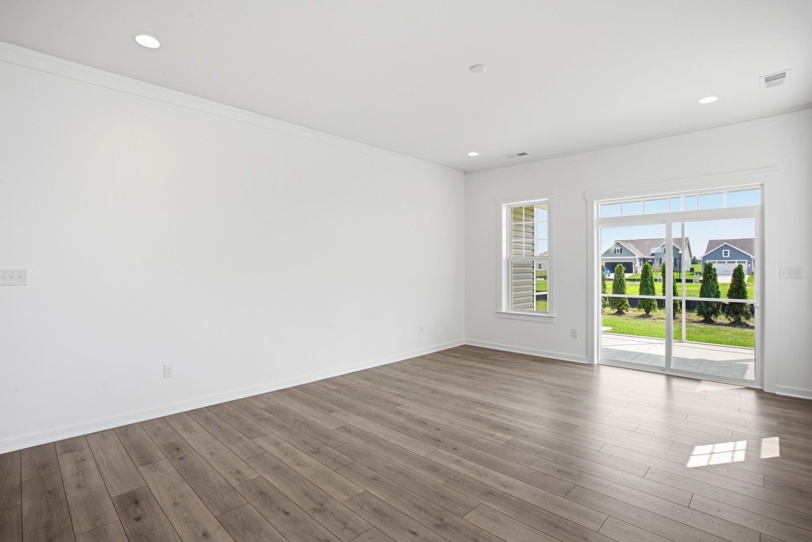 The family room of the Picasso on homesite 991.