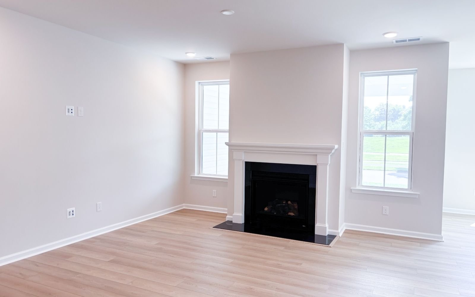 The family room of the Monet on homesite 747 at Heritage Shores.