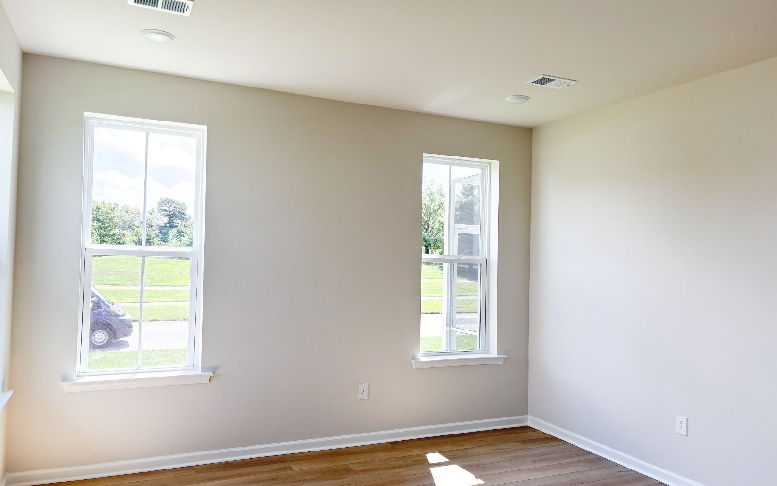 The primary bedroom of the Monet on homesite 747 at Heritage Shores.