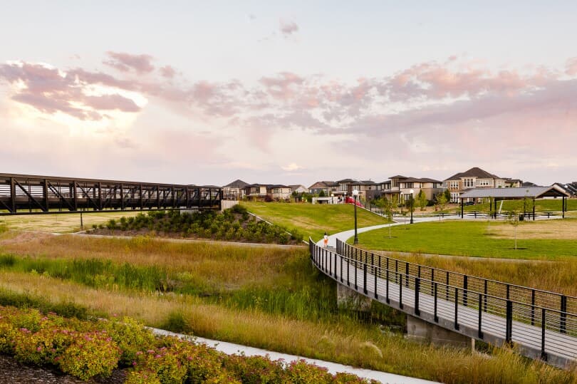 Prairie Meadows Bridge at Central Park in Denver, CO