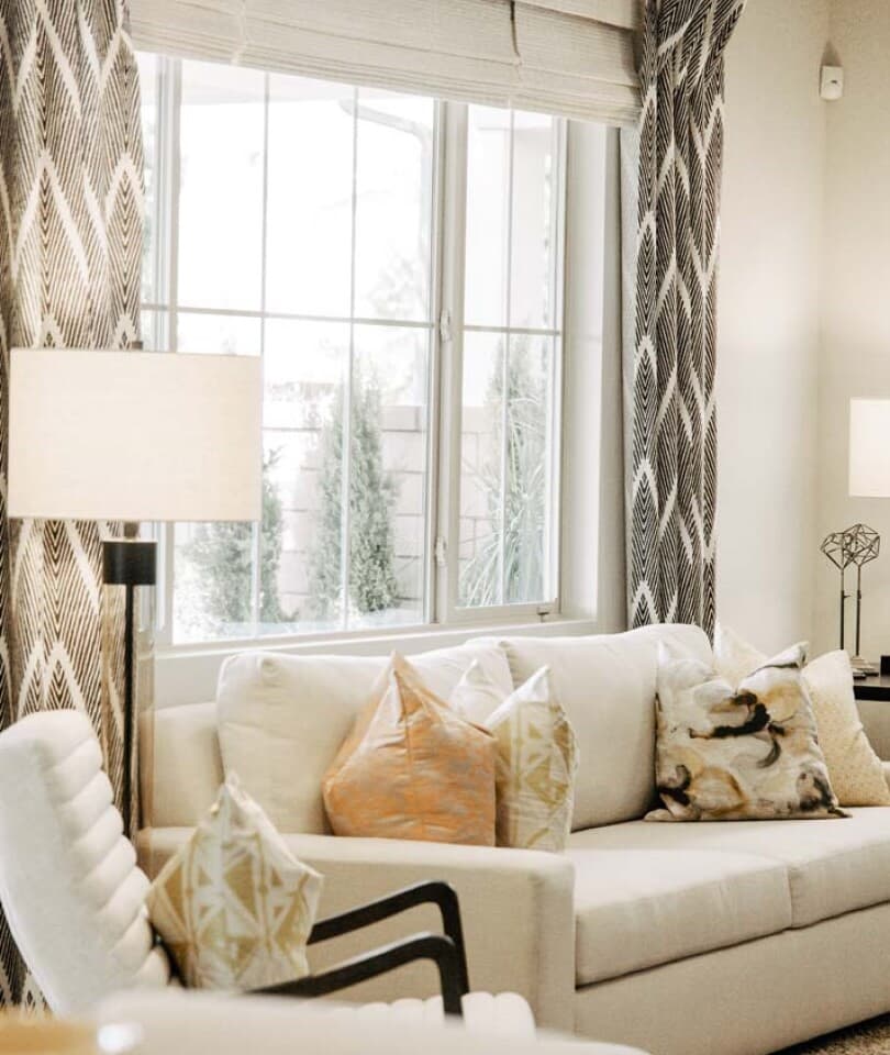 Great room details in Residence 1 in Marigold at New Haven in Ontario Ranch, CA