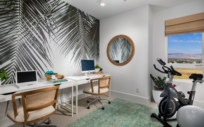 Home office in Luna Plan 2 at The Landing by Brookfield Residential in Tustin CA