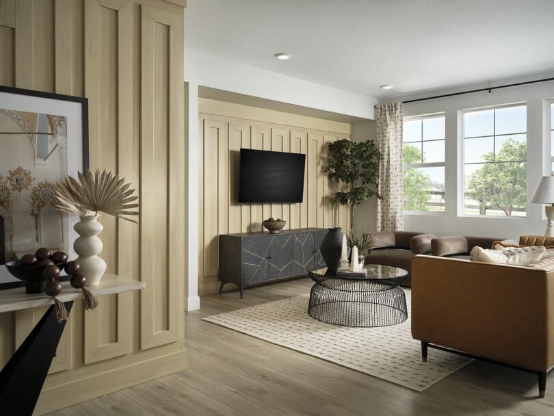 Artisan 1 Living Room at Barefoot Lakes in Firestone CO