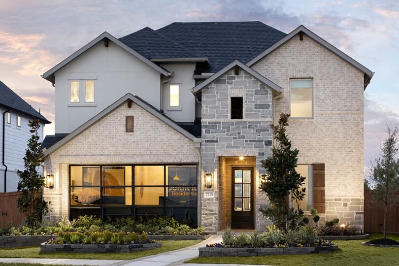 Cottagecore Exterior Style of Norwich Plan in Traditional Homes Collection at Elyson Community in Katy TX