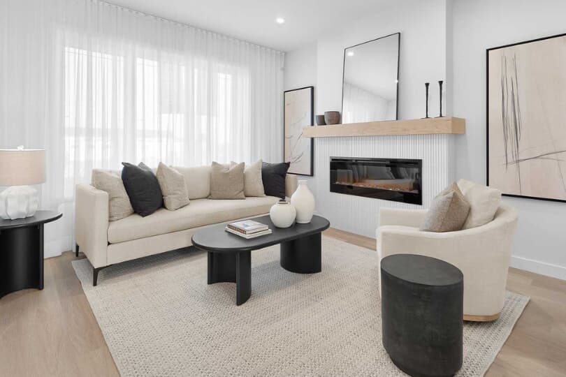 Great Room Interior in Bristol of Laned Collection at Chinook Gate in Airdrie AB