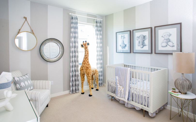 Nursery in a Brookfield Residential home at Skyline Park in Austin TX
