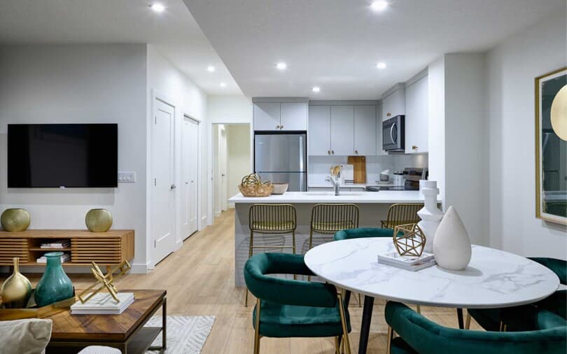 Basement suite in Oxford at Livingston in Calgary AB