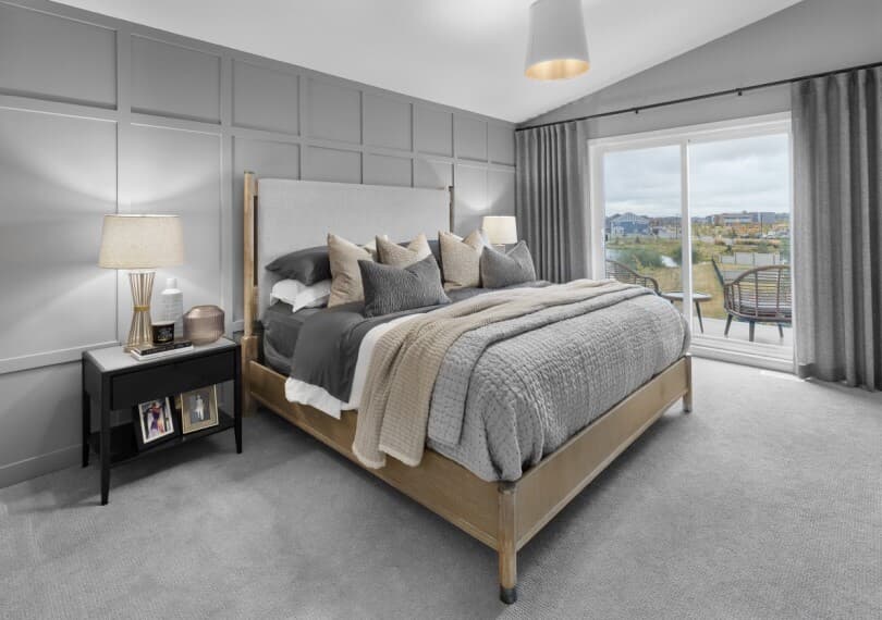 Primary bedroom in Robson at The Orchards by Brookfield Residential in Edmonton AB
