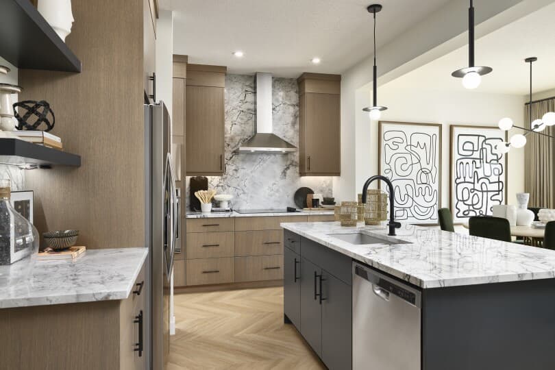 Rundle 24 Kitchen at Creekstone in Calgary AB