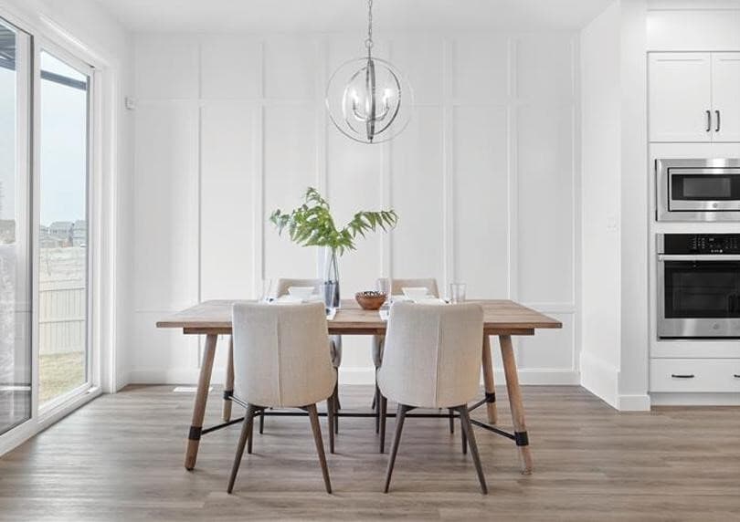 Dining Room Cypress Plan, Front Garage Collection at The Orchards, Edmonton, Alberta