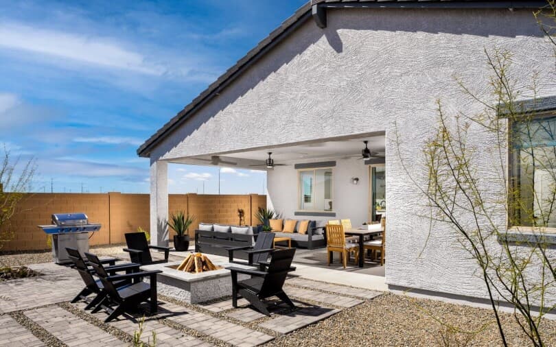 Laredo backyard at Highland Ridge at Alamar in Avondale AZ