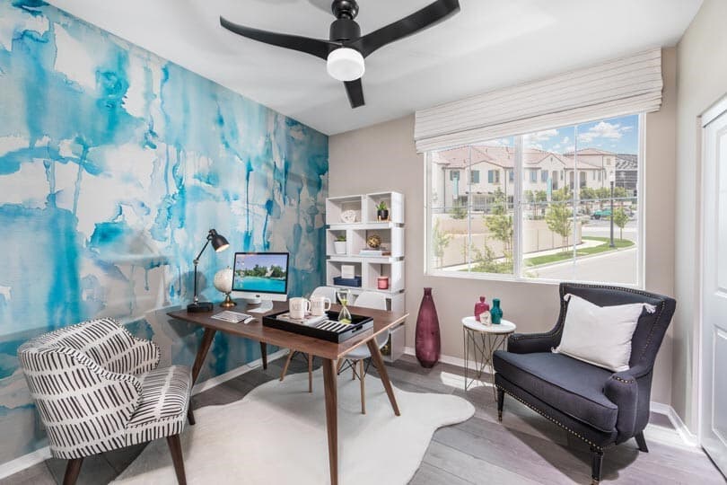 Home office in a Brookfield Residential home in Southern California