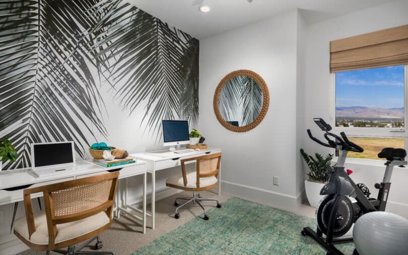 Home office in Luna Plan 2 at The Landing by Brookfield Residential in Tustin CA