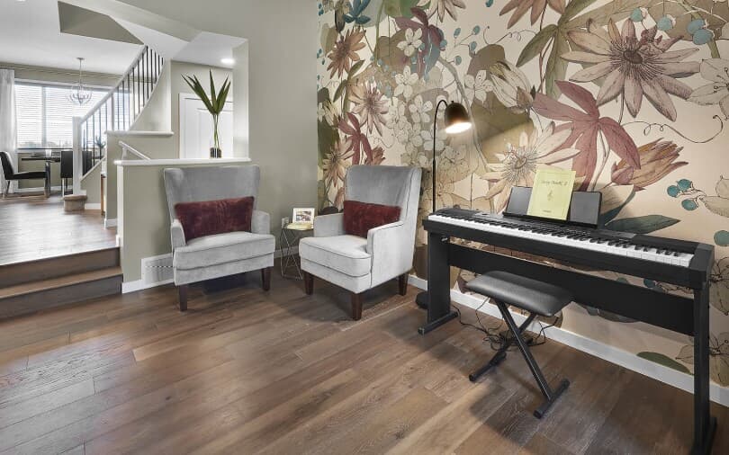 Sitting area in Belvedere at Edgemont by Brookfield Residential in Edmonton