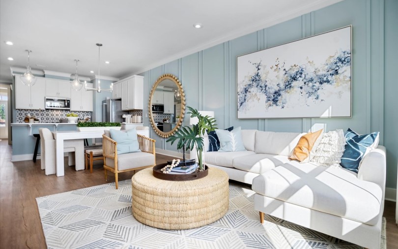 Interior view of the Lennox floor plan at Wendell Falls in Wendell NC