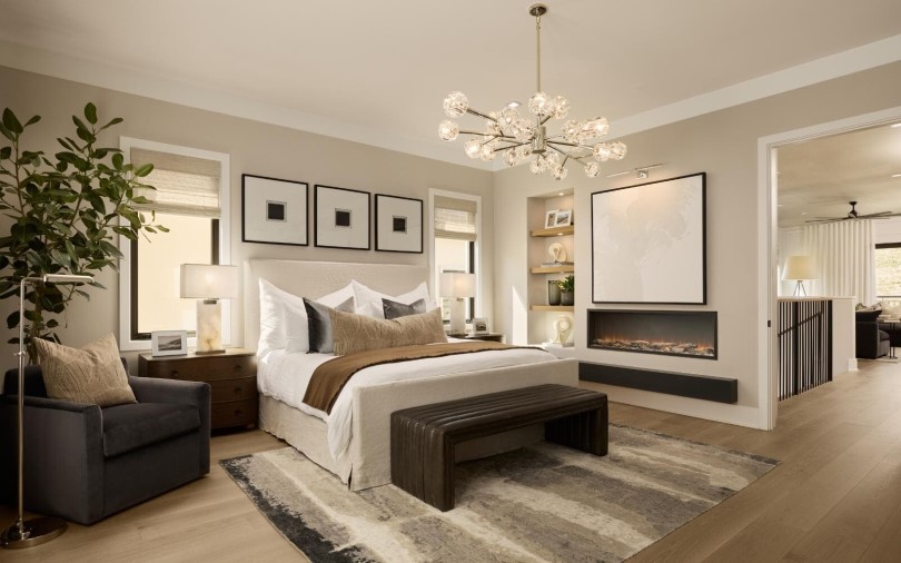 Primary Bedroom Brisa at Vista in Summit in Orchard Hills in Irvine CA