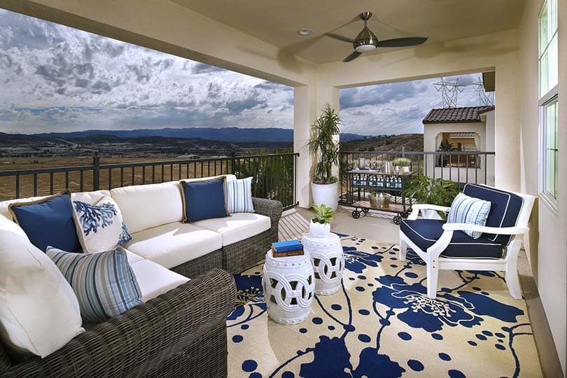 Master suite deck at Brighton at Five Knolls by Brookfield Residential in Santa Clarita, CA
