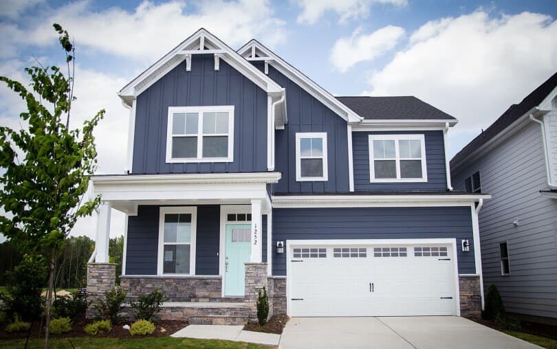 Exterior of Mason in Single Family Homes at Wendell Falls in Wendell North Carolina