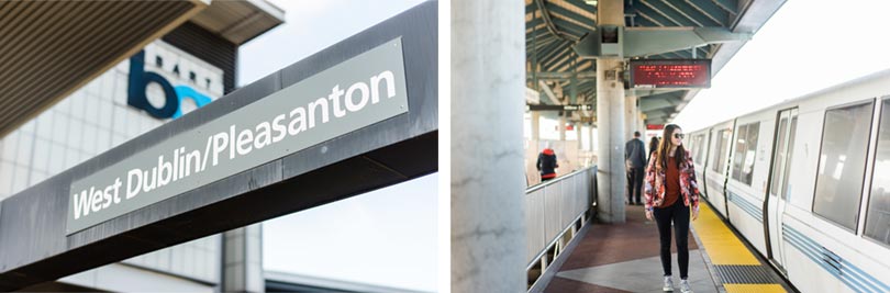 Dublin-Pleasanton BART station in Dublin, CA