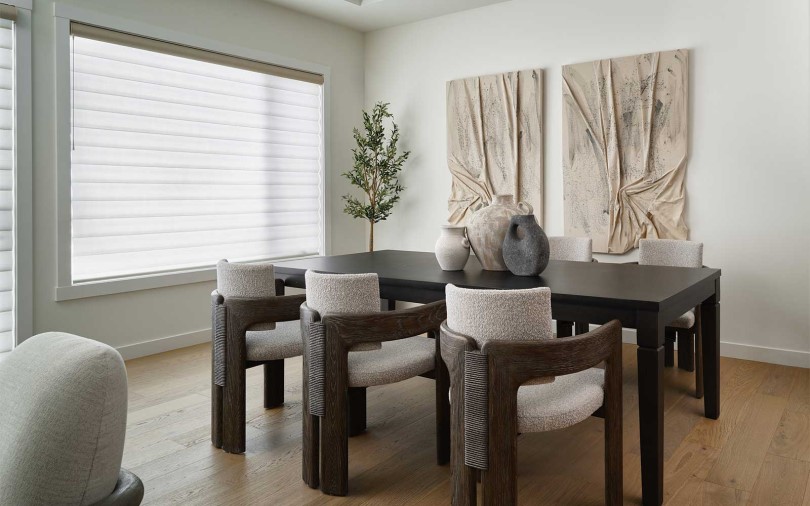 Dining Area Lucca Floor Plan Estate Collection Livingston Community Calgary Alberta