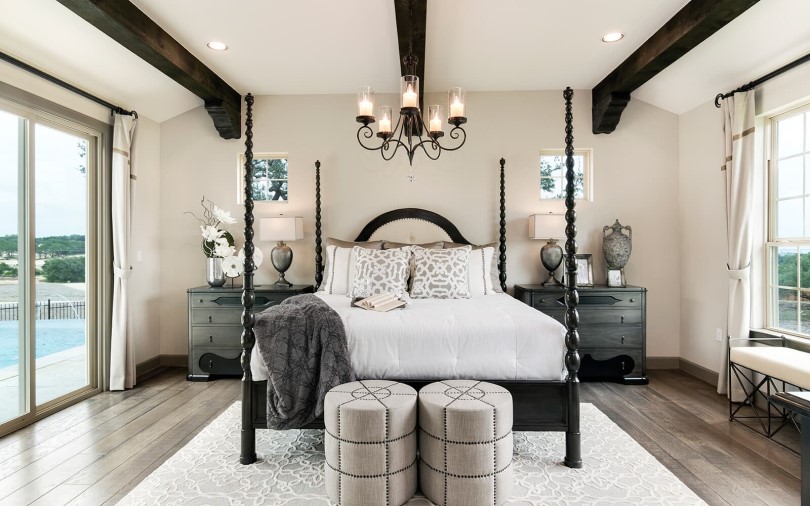 Primary Bedroom Clarkson Traditional Homes at Kissing Tree in San Marcos TX