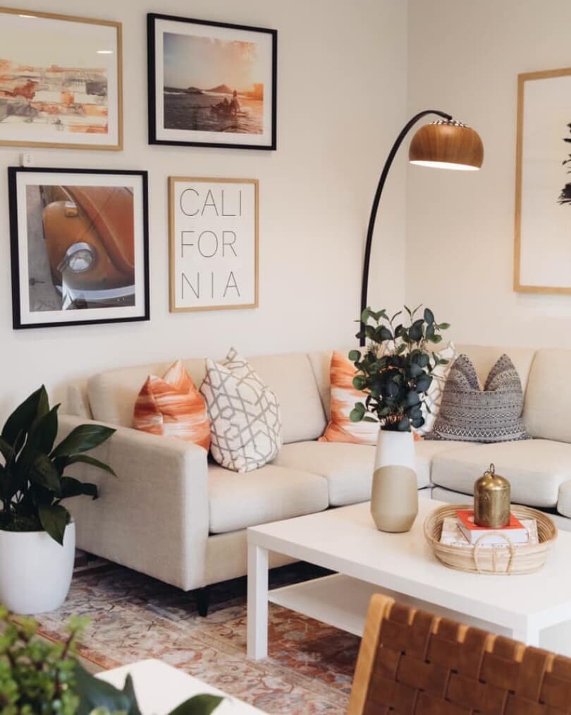 Gallery wall in Gardens at Lantana at Beach by Brookfield Residential in Stanton CA