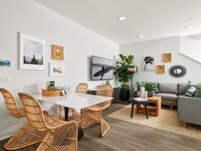 Gallery walls in Bayberry Plan 3 at The Groves by Brookfield Residential in Whittier CA