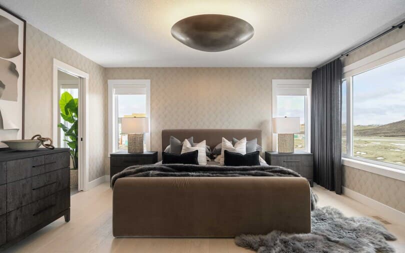 Palermo Primary Bedroom Estate Collection Livingston in Calgary