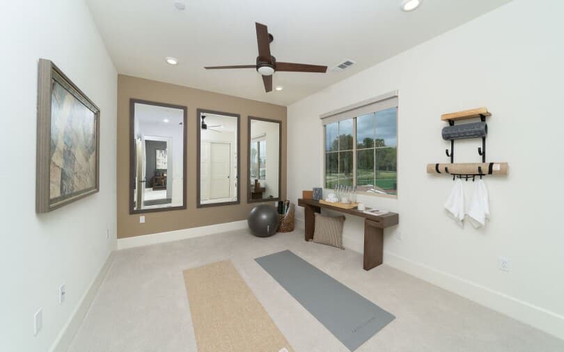 Plan 6 Home Gym at the Villas at Los Coyotes Country Club in Buena Park CA